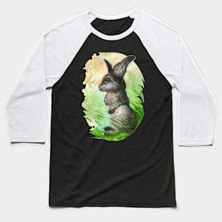 watercolour rabbit painting - wildlife inspired art Baseball T-Shirt